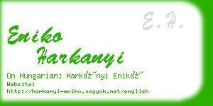 eniko harkanyi business card